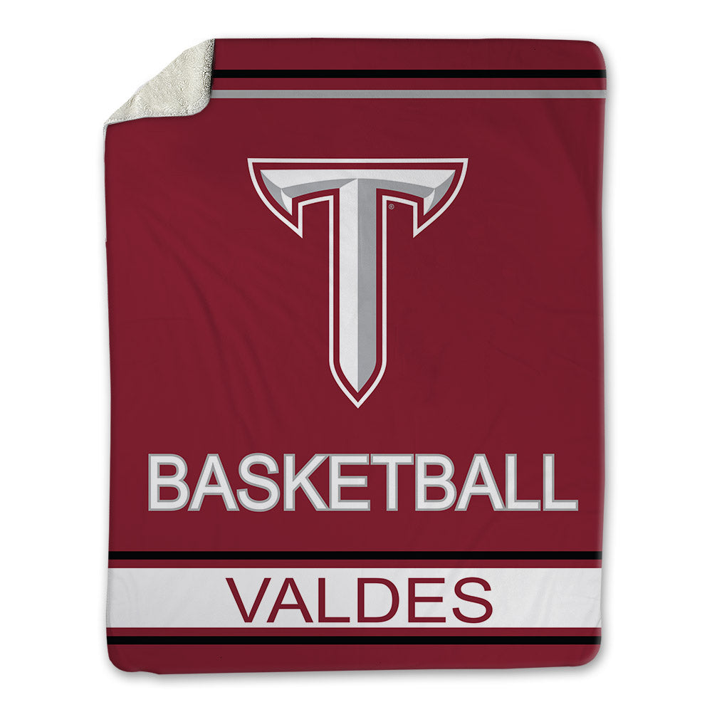Troy - NCAA Men's Basketball : Victor Valdes - Blanket-0