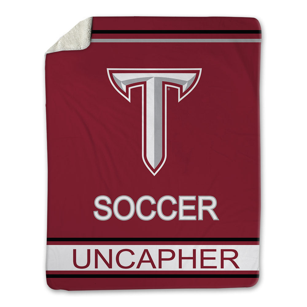 Troy - NCAA Women's Soccer : Alaina Uncapher - Blanket-1