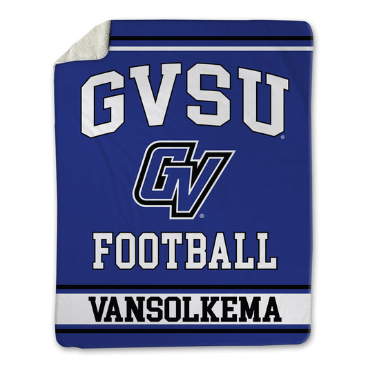 Grand Valley - NCAA Football : Camren VanSolkema - Blanket-0