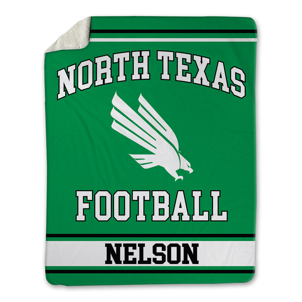 North Texas - NCAA Football : Braydon Nelson - Blanket-0