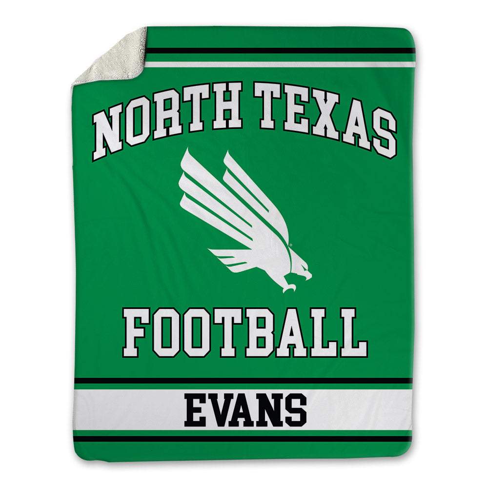 North Texas - NCAA Football : Sawyer Evans - Blanket-0