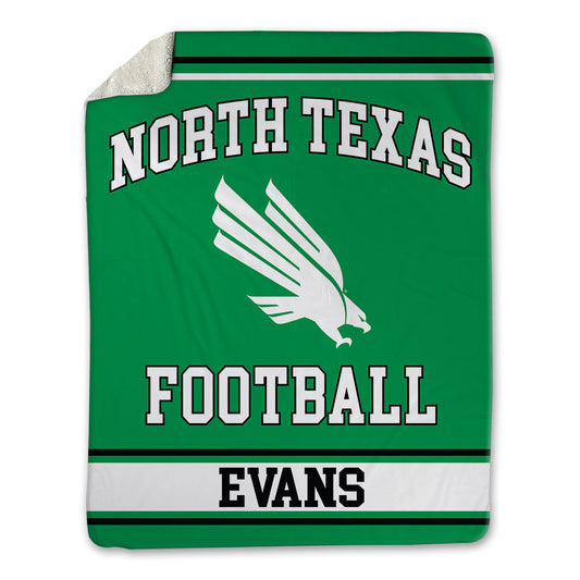 North Texas - NCAA Football : Sawyer Evans - Blanket-0