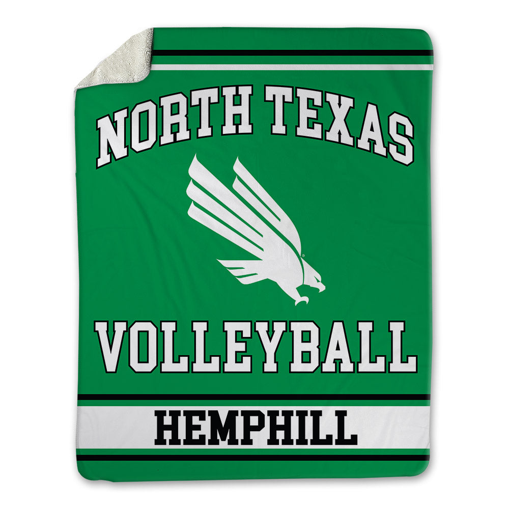 North Texas - NCAA Women's Volleyball : Riley Hemphill - Blanket-0