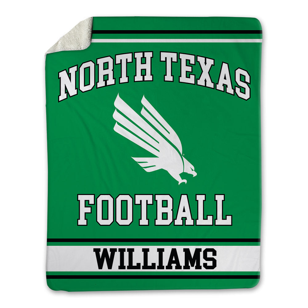 North Texas - NCAA Football : Austin Williams - Blanket-0