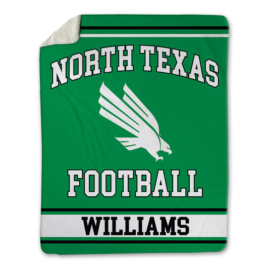 North Texas - NCAA Football : Austin Williams - Blanket-0