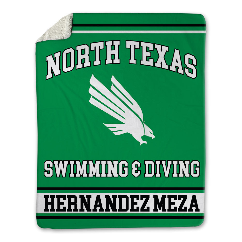 North Texas - NCAA Women's Swimming & Diving : Valeria Hernandez Meza - Blanket-0