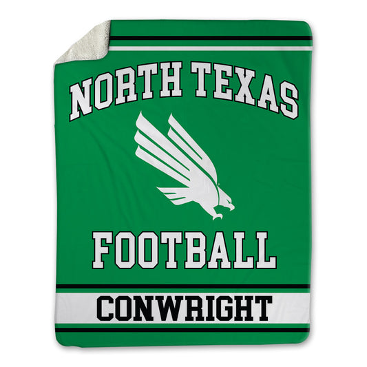 North Texas - NCAA Football : Blair Conwright - Blanket-0