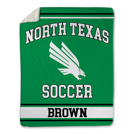 North Texas - NCAA Women's Soccer : Summer Brown - Blanket-0