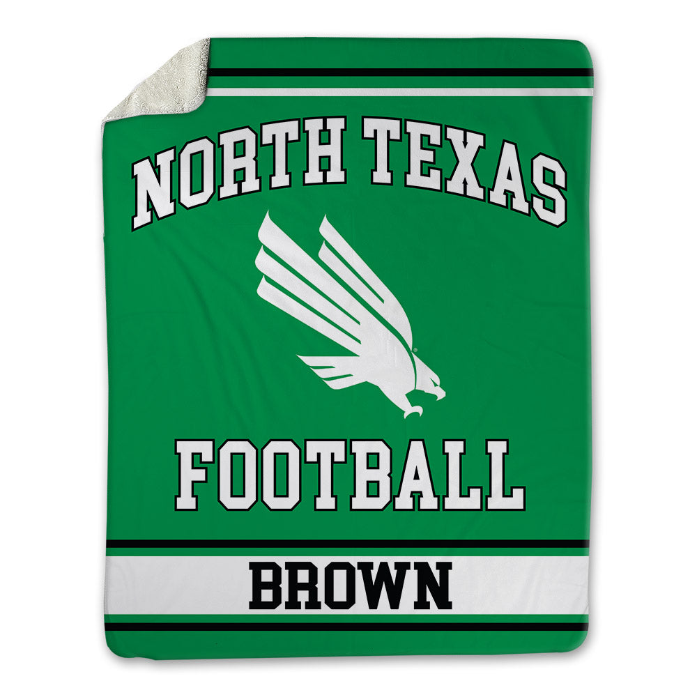 North Texas - NCAA Football : Roderick Brown - Blanket-0