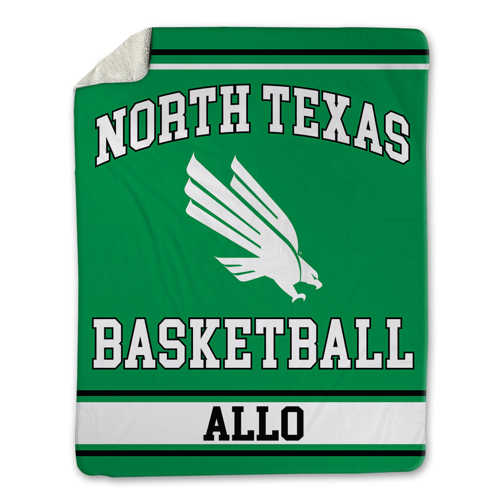 North Texas - NCAA Men's Basketball : Grayson Allo - Blanket-0