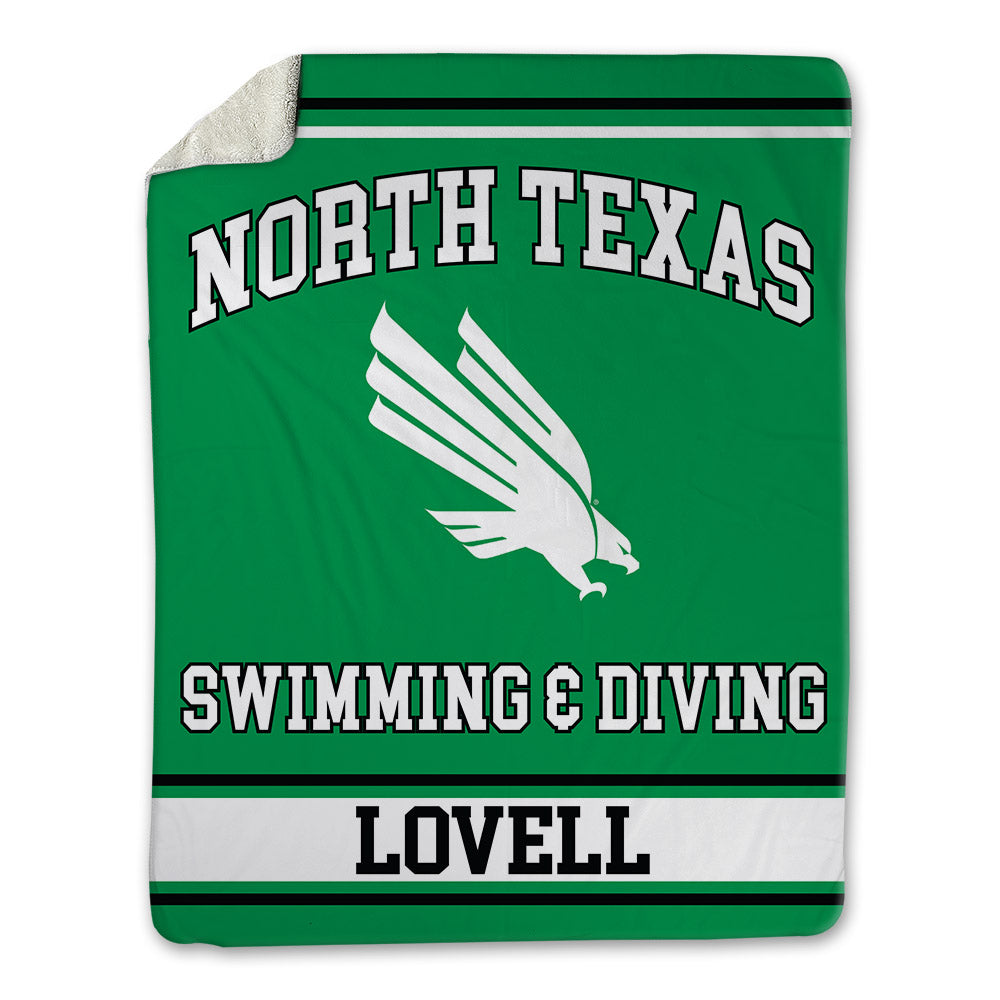 North Texas - NCAA Women's Swimming & Diving : Kayleigh Lovell - Blanket-0