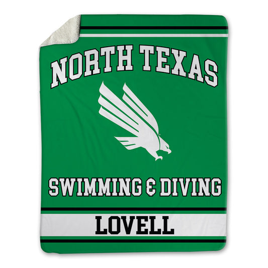 North Texas - NCAA Women's Swimming & Diving : Kayleigh Lovell - Blanket-0