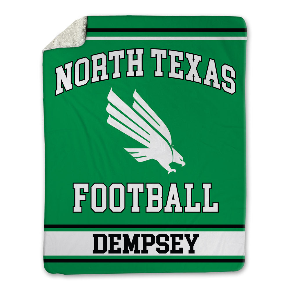 North Texas - NCAA Football : Harrison Dempsey - Blanket-0