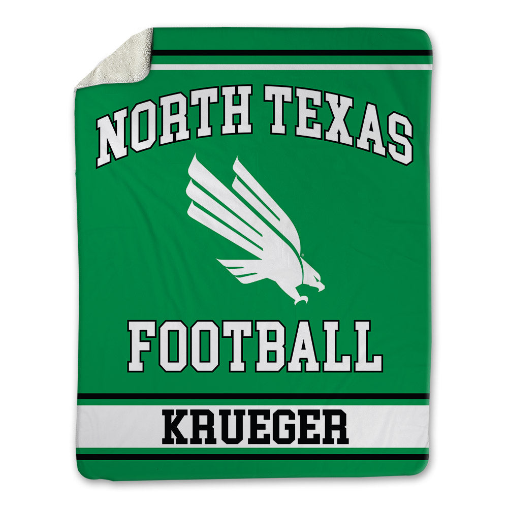 North Texas - NCAA Football : Ryan Krueger - Blanket-0