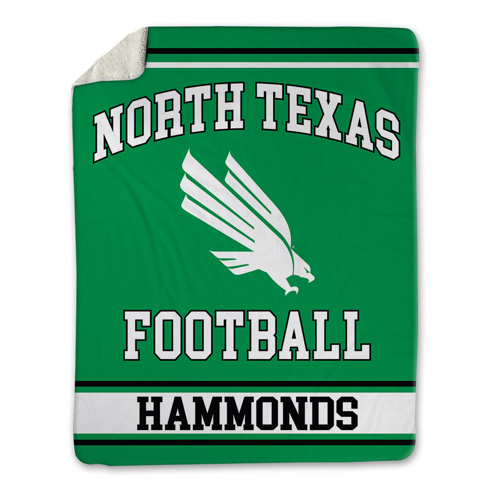 North Texas - NCAA Football : Quinton Hammonds - Blanket-0