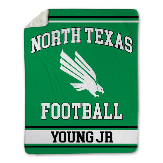 North Texas - NCAA Football : Brandon Young Jr - Blanket-0