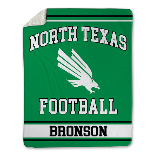 North Texas - NCAA Football : Treviance Bronson - Blanket-0