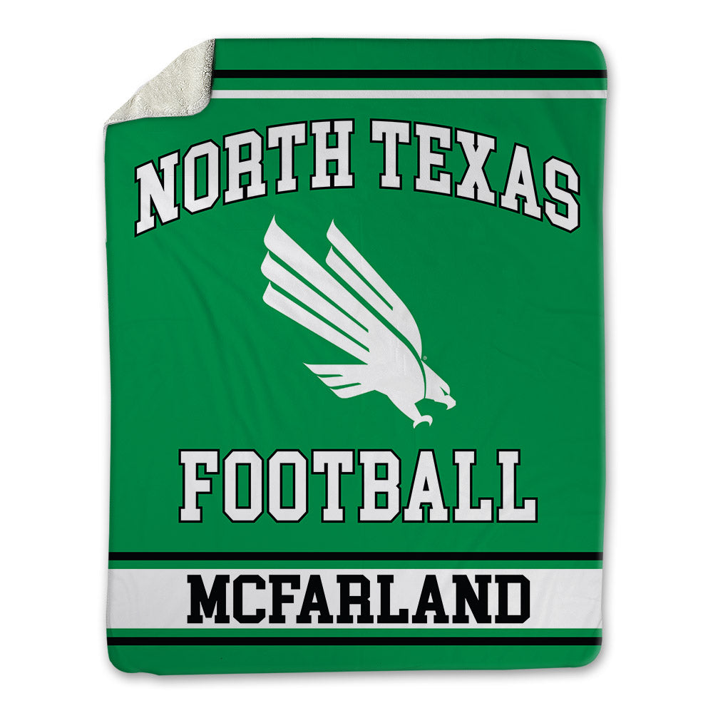 North Texas - NCAA Football : Kamdon McFarland - Blanket-0