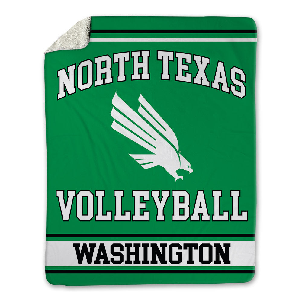 North Texas - NCAA Women's Volleyball : Alexa Washington - Blanket-0