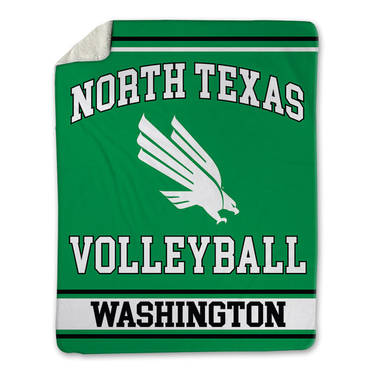 North Texas - NCAA Women's Volleyball : Alexa Washington - Blanket-0