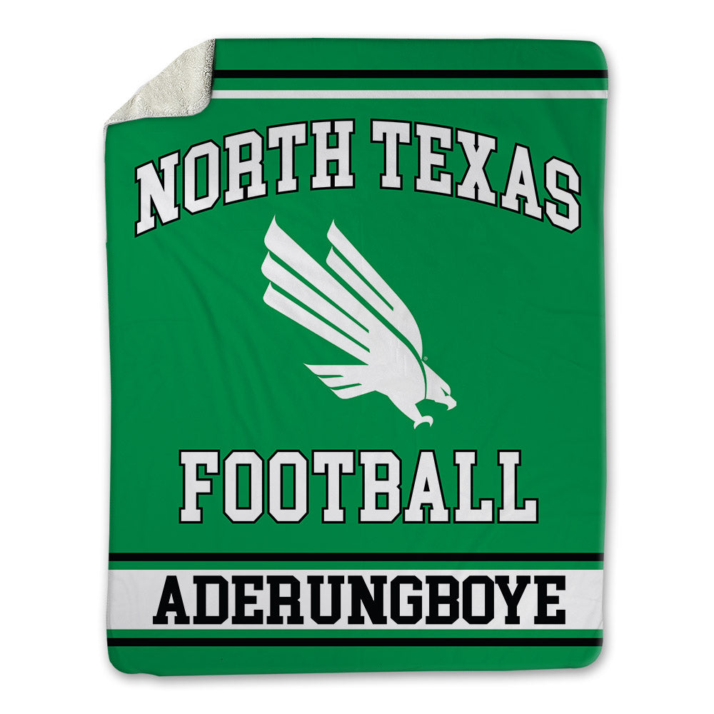 North Texas - NCAA Football : Victor Aderungboye - Blanket-0