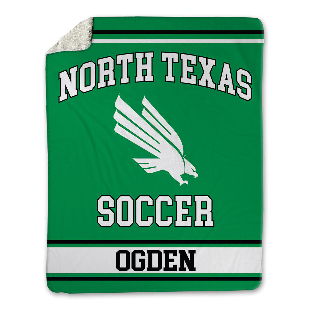 North Texas - NCAA Women's Soccer : Maddie Ogden - Blanket-0