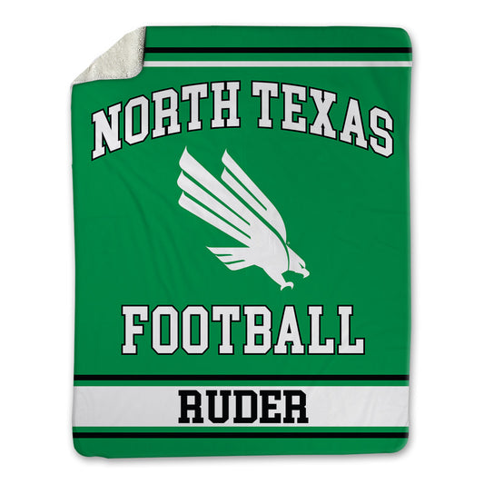 North Texas - NCAA Football : Jace Ruder - Blanket-0