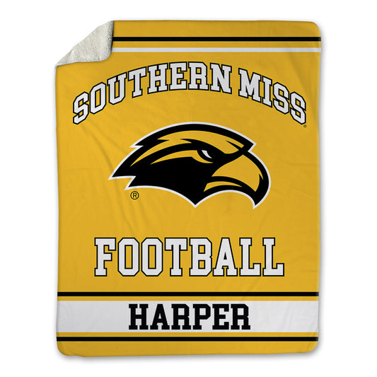Southern Miss - NCAA Football : Joseph Harper - Blanket-0