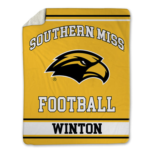 Southern Miss - NCAA Football : Trevor Winton - Blanket-0