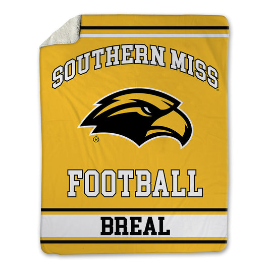 Southern Miss - NCAA Football : Hayden Breal - Blanket-0