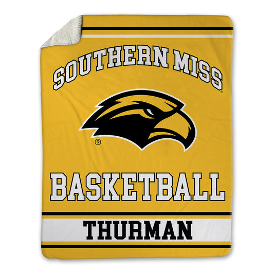 Southern Miss - NCAA Women's Basketball : Timya Thurman - Blanket-0