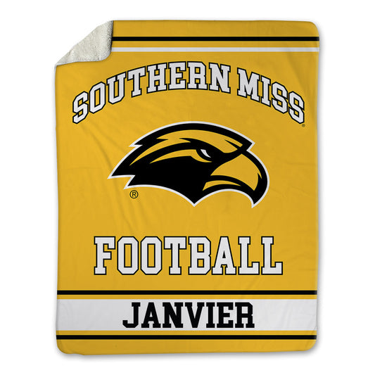 Southern Miss - NCAA Football : Jez Janvier - Blanket-0