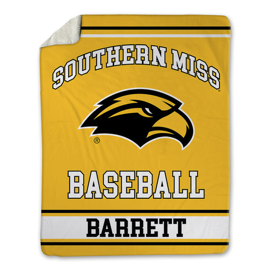 Southern Miss - NCAA Baseball : Drey Barrett - Blanket-0