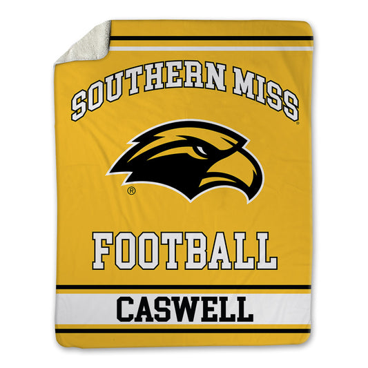 Southern Miss - NCAA Football : MaLik Caswell - Blanket-0
