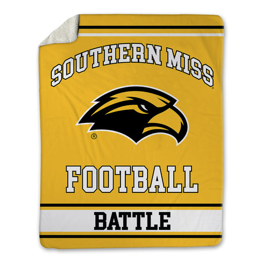Southern Miss - NCAA Football : Josh Battle - Blanket-0