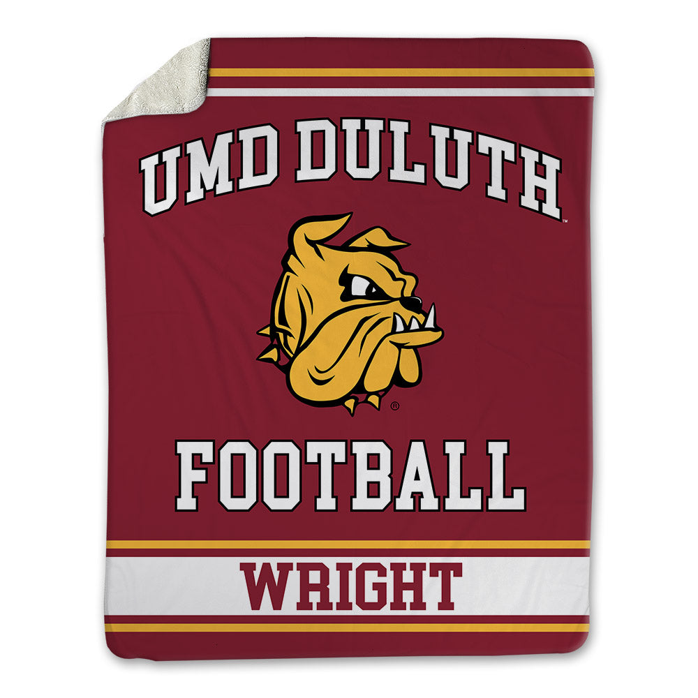 UMN Duluth - NCAA Football : Isaiah Wright - Blanket-0