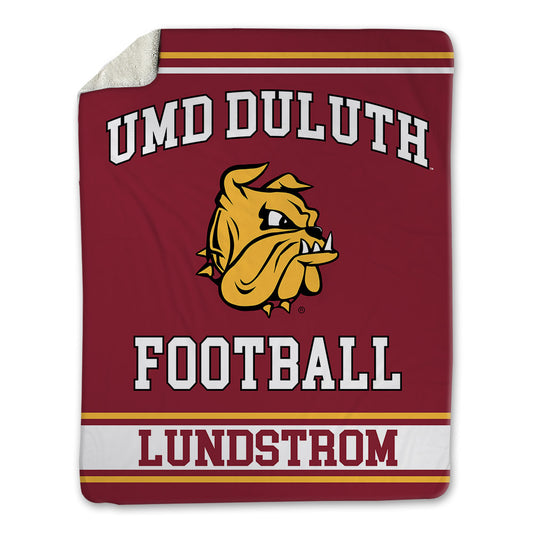 UMN Duluth - NCAA Football : David Lundstrom - Blanket-0