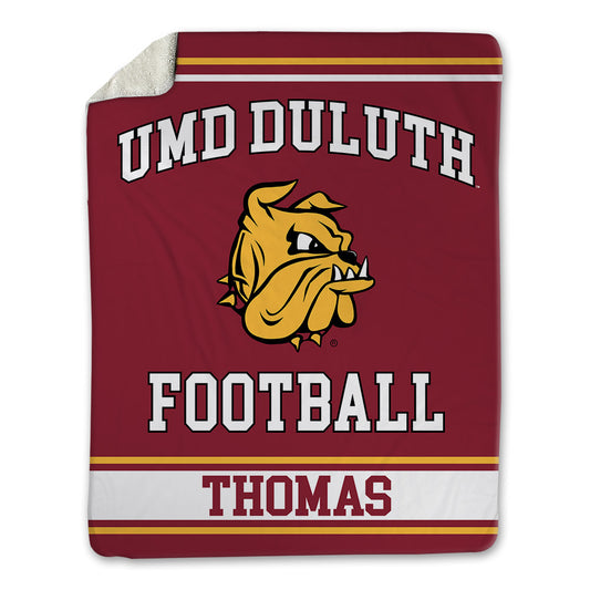 UMN Duluth - NCAA Football : Jae'Shaun Thomas - Blanket-0
