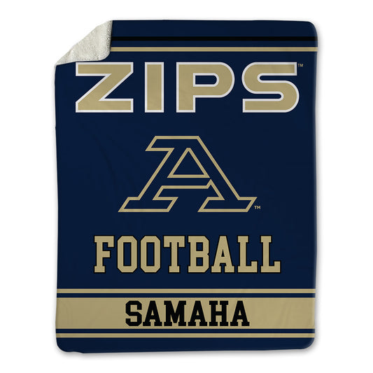 Akron - NCAA Football : adam samaha - Blanket-0