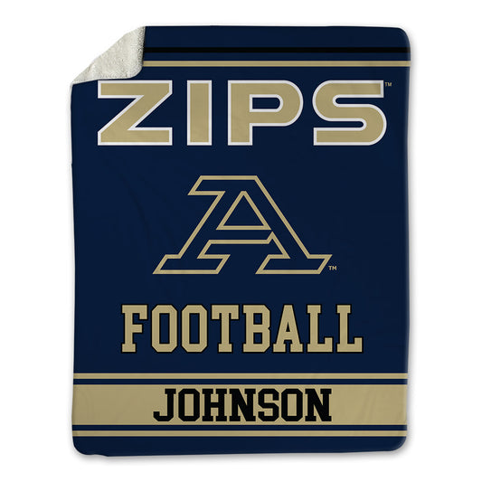 Akron - NCAA Football : Keyveon Johnson - Blanket-0
