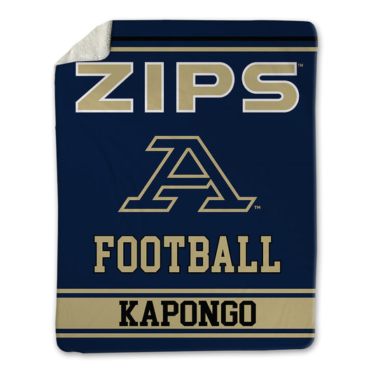 Akron - NCAA Football : Nathan Kapongo - Blanket-0