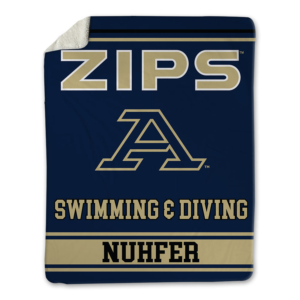 Akron - NCAA Women's Swimming & Diving : Grace Nuhfer - Blanket-0