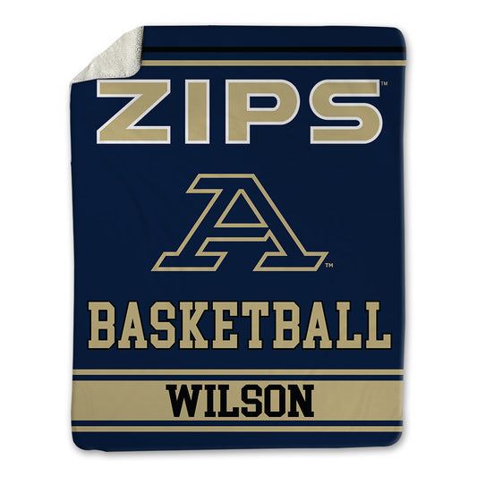 Akron - NCAA Men's Basketball : Evan Wilson - Blanket-0