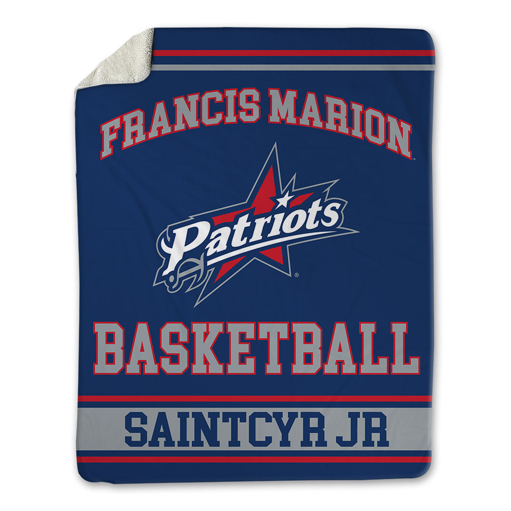 Francis Marion - NCAA Men's Basketball : Farid SaintCyr Jr - Blanket-0