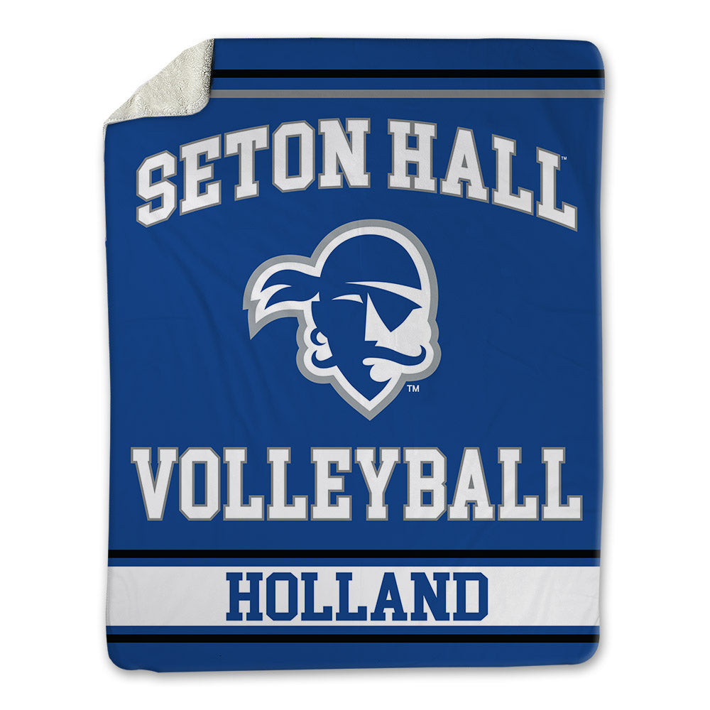 Seton Hall - NCAA Women's Volleyball : Anna Holland - Blanket-0