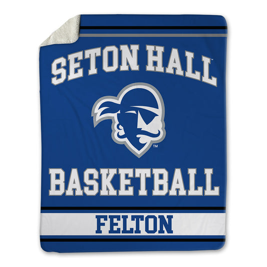 Seton Hall - NCAA Men's Basketball : Jahseem Felton - Blanket-0