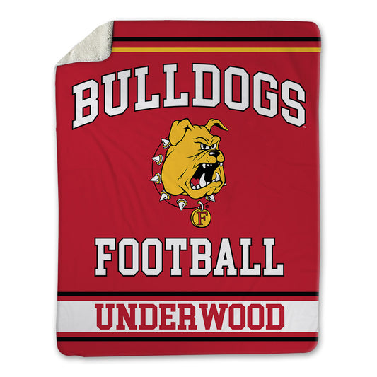 Ferris State - NCAA Football : Cam Underwood - Blanket-0