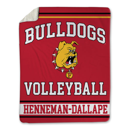 Ferris State - NCAA Women's Volleyball : Olivia Henneman-Dallape - Blanket-0