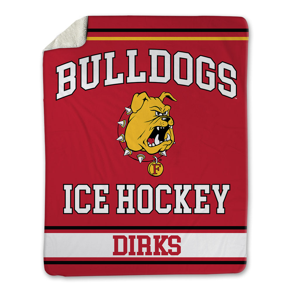 Ferris State - NCAA Men's Ice Hockey : Jacob Dirks - Blanket-0