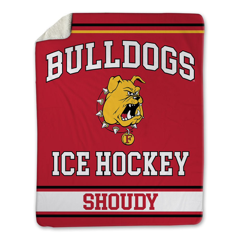 Ferris State - NCAA Men's Ice Hockey : Travis Shoudy - Blanket-0